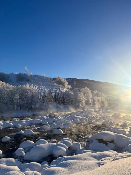 Delikat Hytte Omgitt Av Hallingdals Vakre Fjell Ал Екстериор снимка